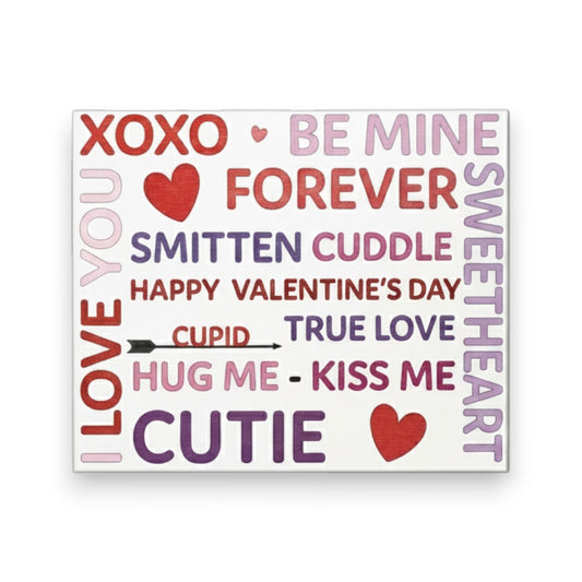 Valentine's Day Wood Sign: Be Mine XOXO, USA Made