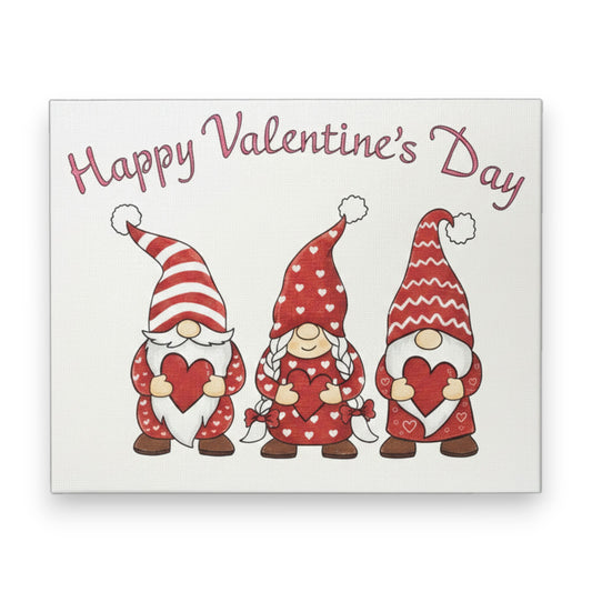 Valentines Gnomes Sign: Happy Valentine's Day Wooden Decor