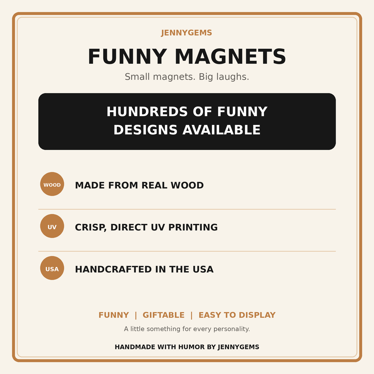 Attempting to Give a Fuck Magnet, Funny