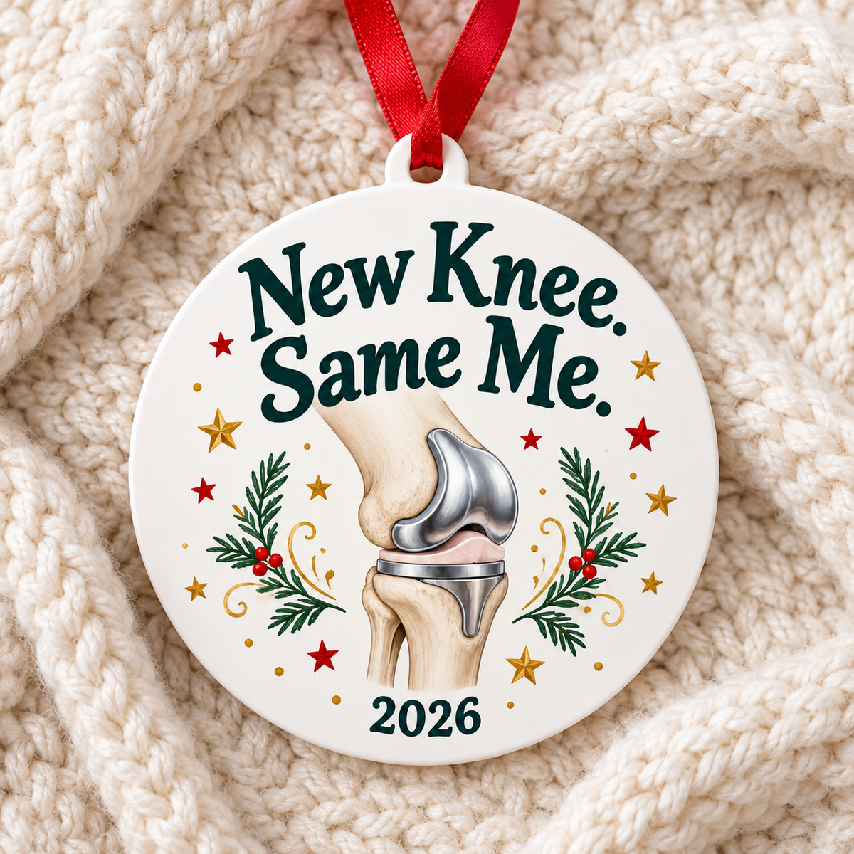 Knee Replacement Surgery Ornament and Gift