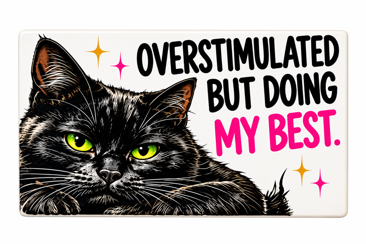 Overstimulated But Doing My Best - Cute But Morbid Magnet