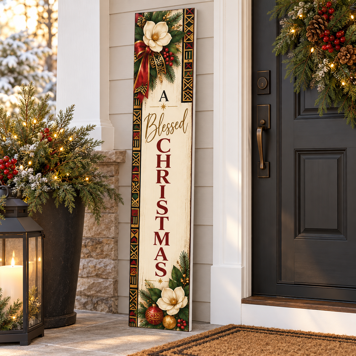 A Blessed Christmas – African Heritage Inspired porch board porch lifestyle