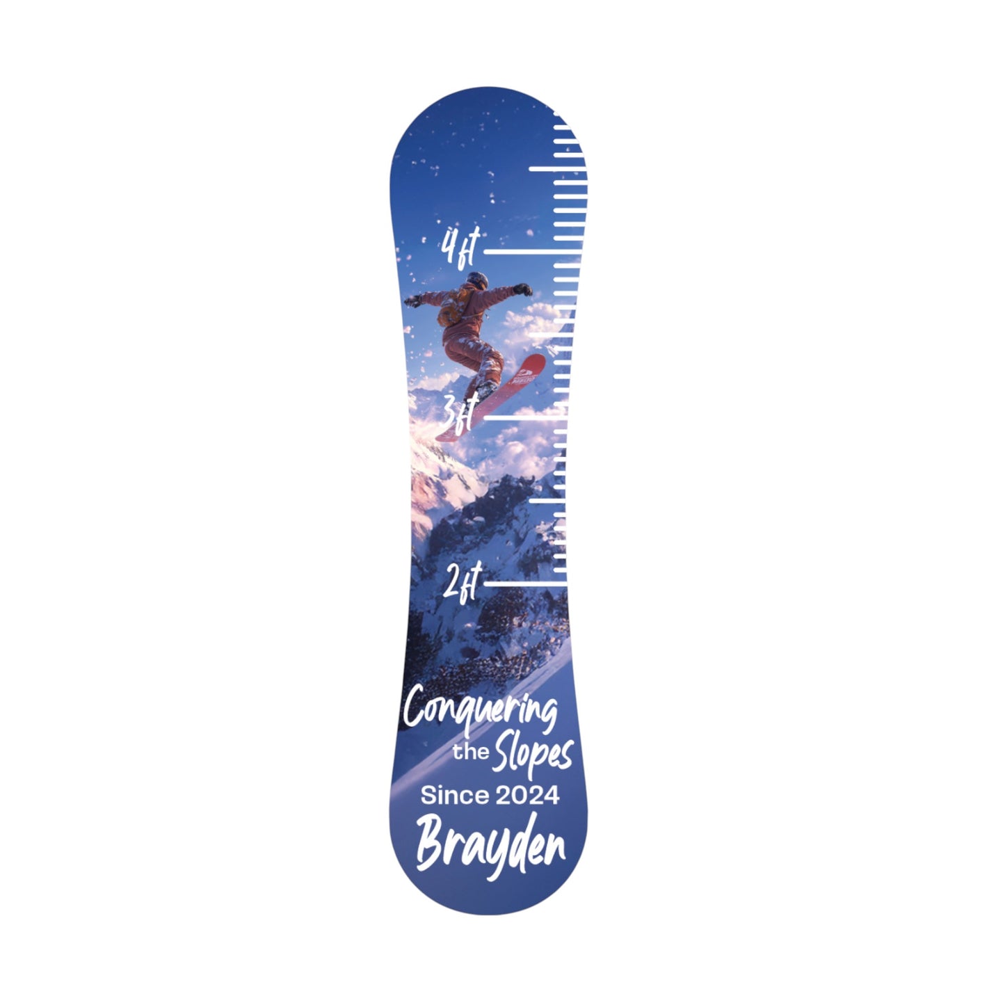 Snowboard Growth Chart – Kids Height Chart Wall Decor