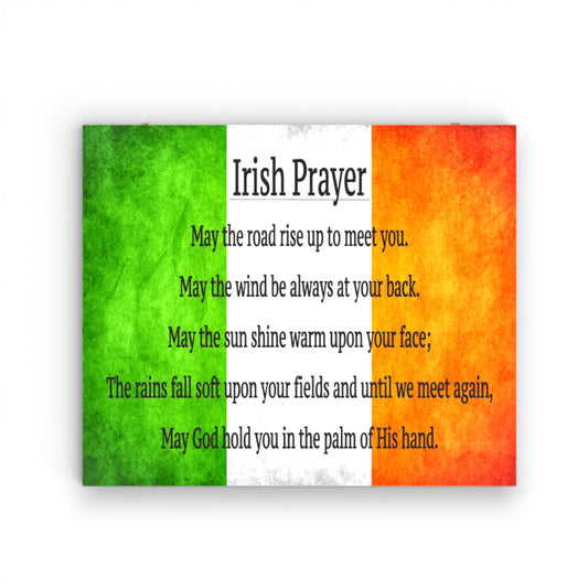 Irish Prayer Wooden Sign, May the Road Rise Up To Meet You