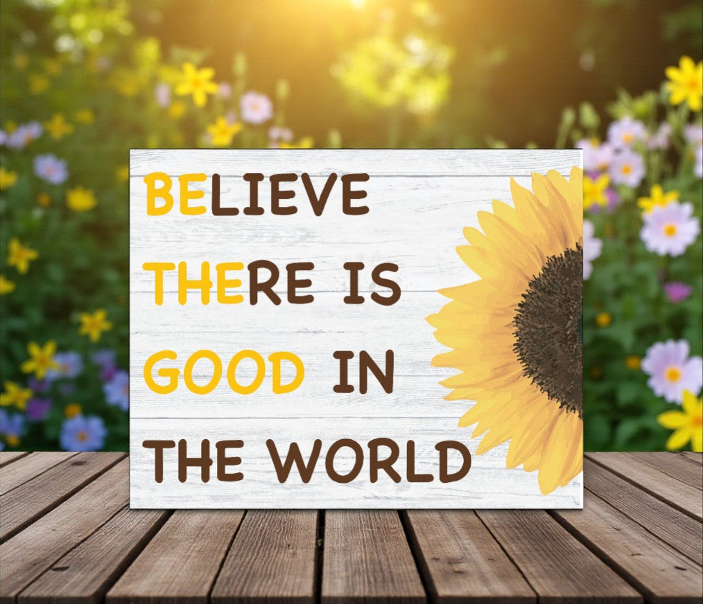 Believe There is Good in The World, Be The Good