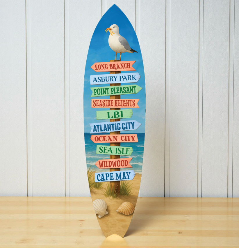 New Jersey Beaches Surfboard