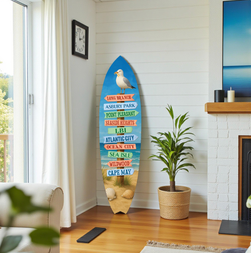 New Jersey Beaches Surfboard
