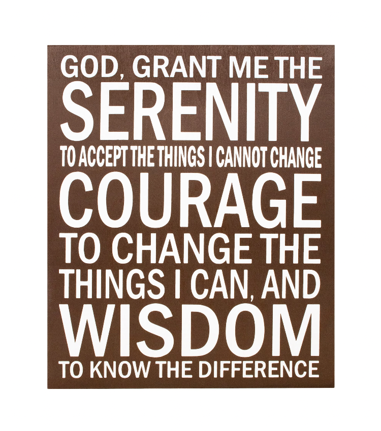 Serenity Prayer Sign