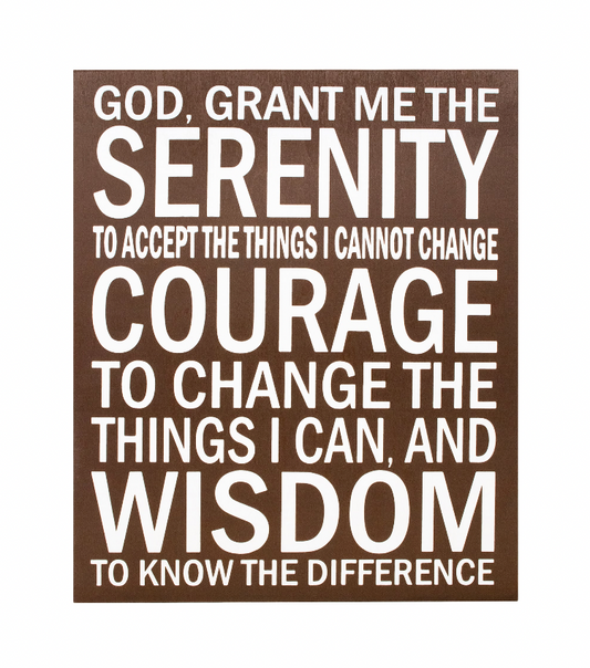 Serenity Prayer Sign