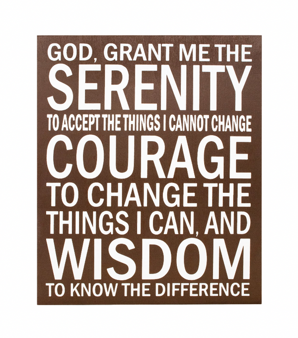 Serenity Prayer Sign