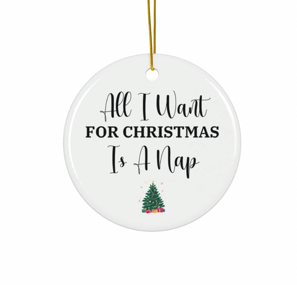 All I want for Christmas is a Nap Ornament