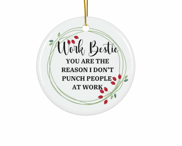 Work Bestie Ornament