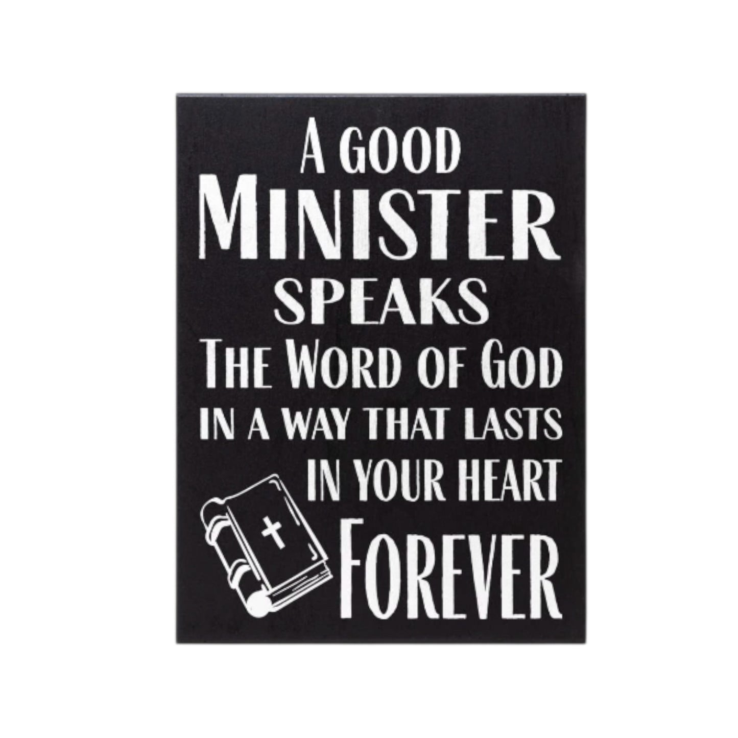 Minister Appreciation Funny Wooden Sign Gift