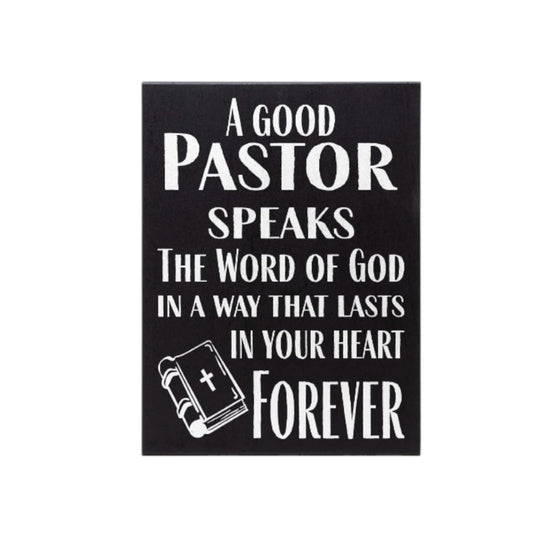 Pastor Appreciation American Made Wood Tabletop Sign