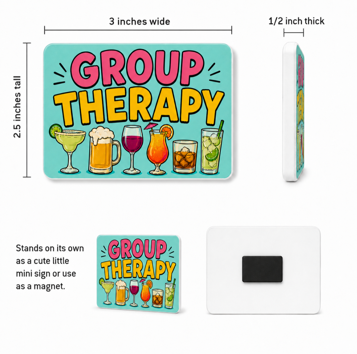 Life's Better with Sand in your Crack Funny Beach Magnet