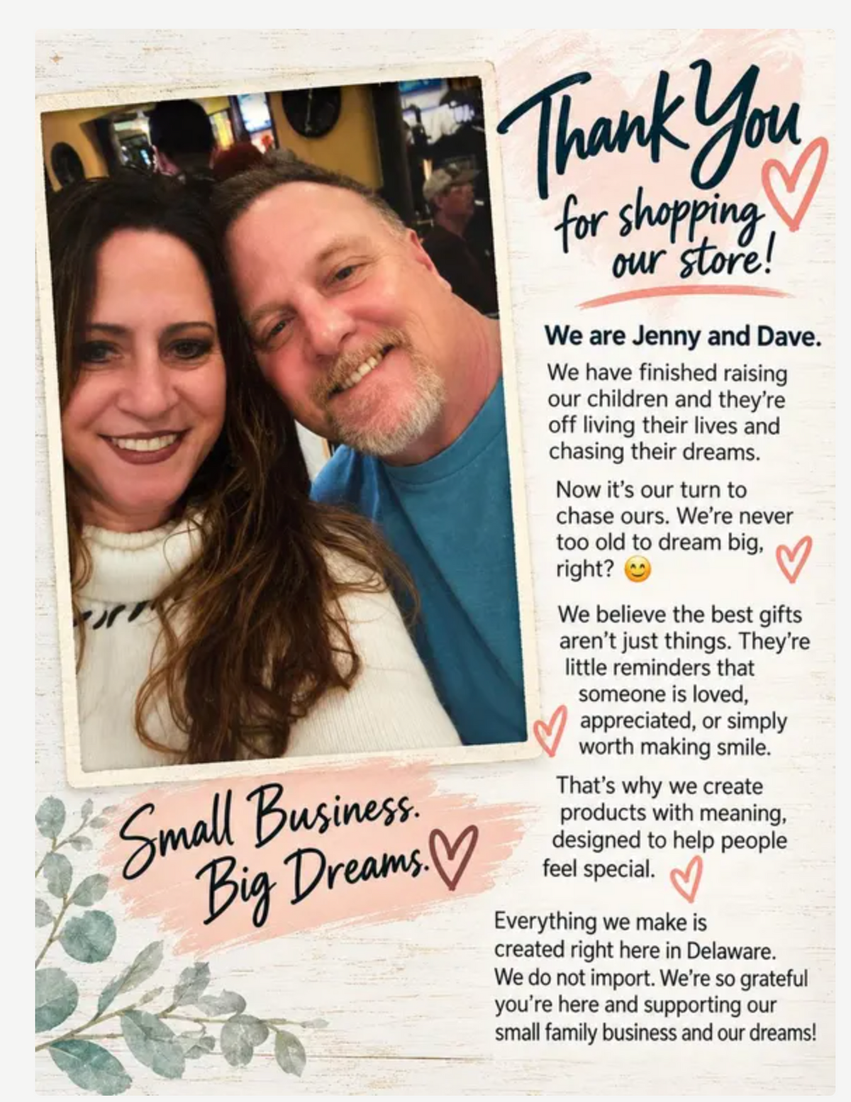 Meet Jenny and Dave — small business, big dreams.