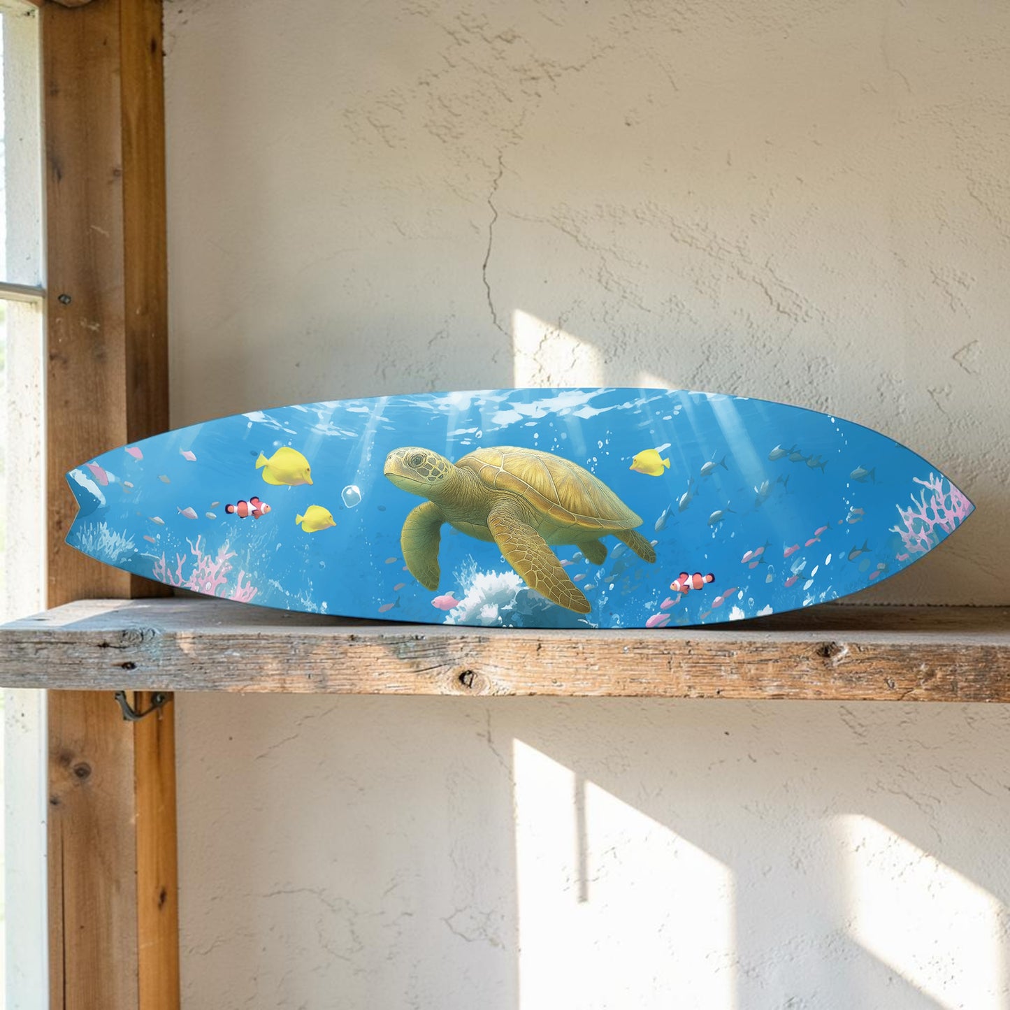 Sea Turtle Surfboard, Horizontal