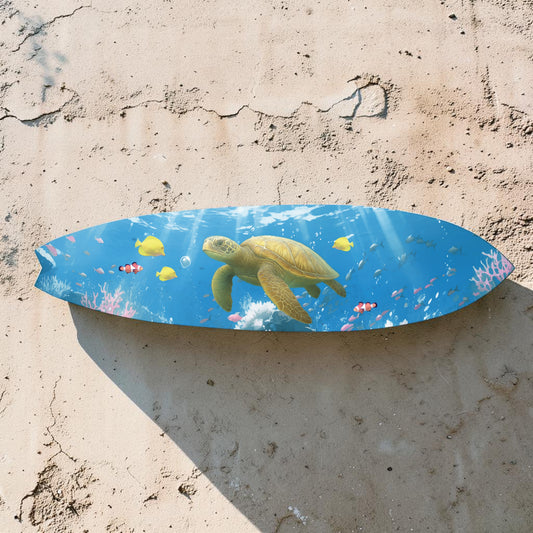 Sea Turtle Surfboard, Horizontal