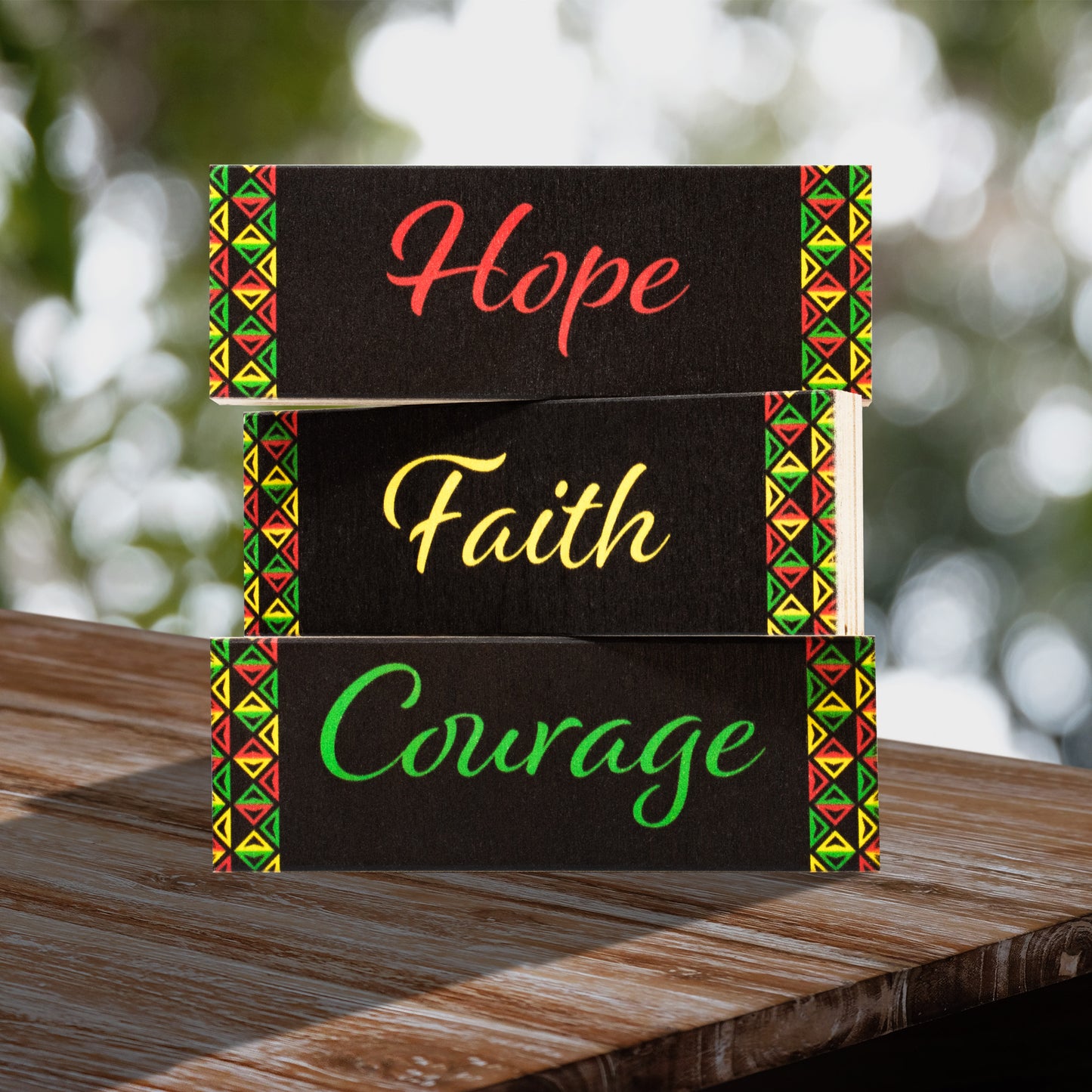 Black History Decor Blocks