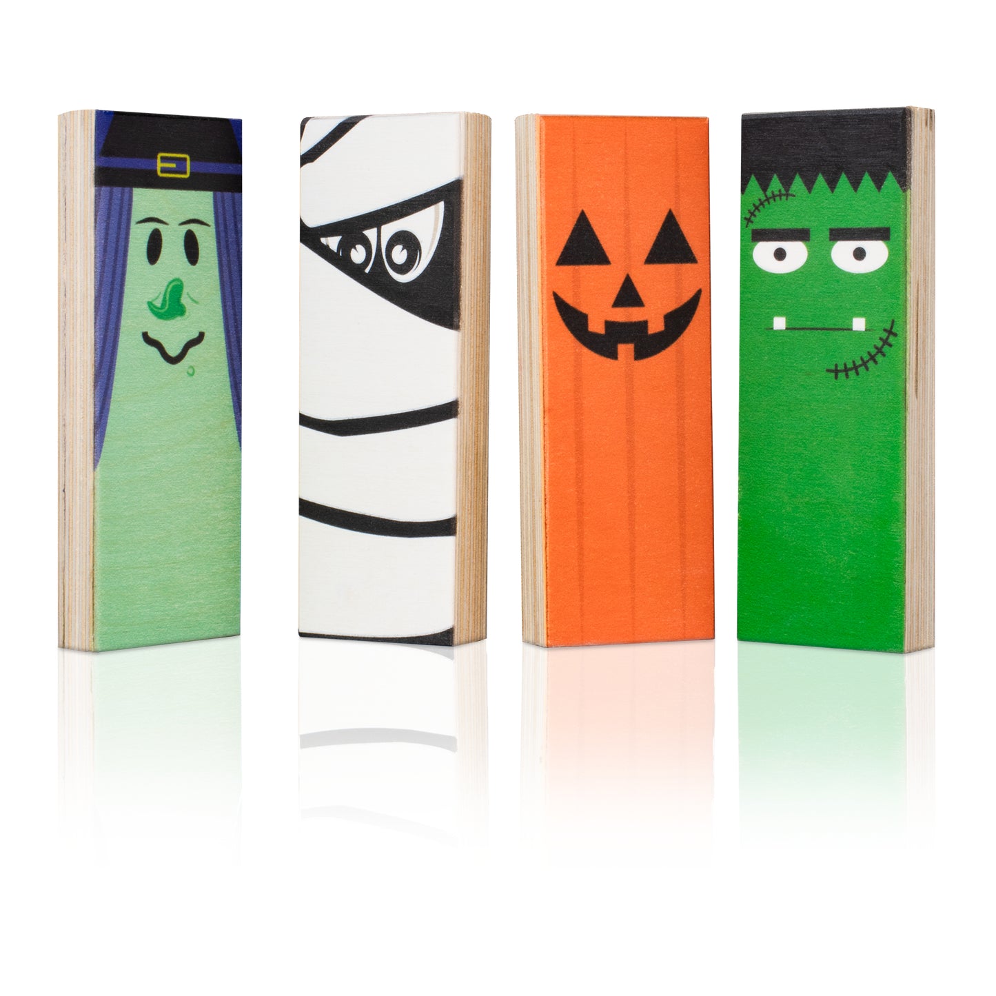 JennyGems Halloween Decor Halloween Mini Monster Block Signs, Halloween Tiered Tray Decor Halloween Decorations, Halloween Mantel Decor Halloween Party Decorations, Fall Decor Shelf Sitters