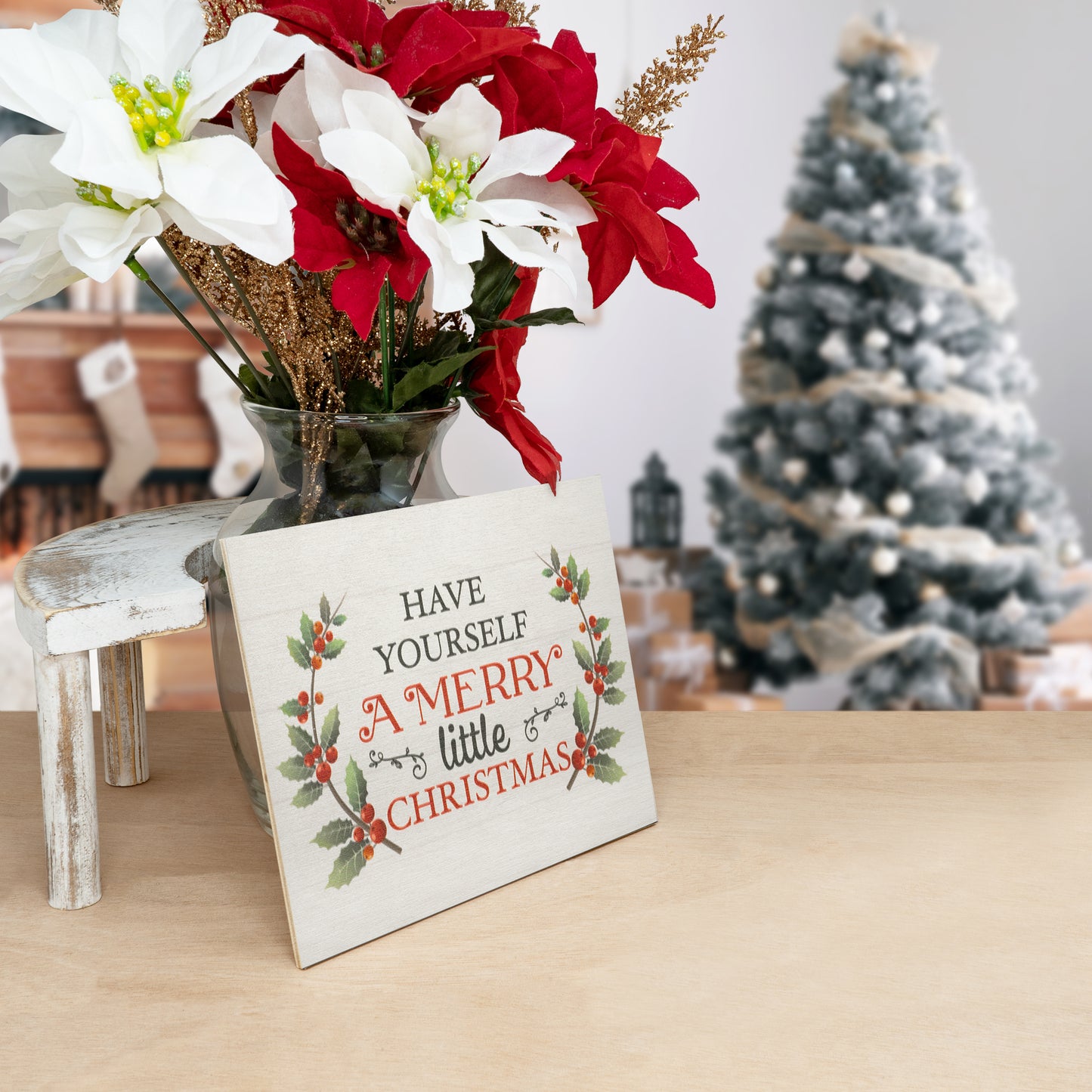 Merry Little Christmas Wood Sign, Christmas Decorations, Holiday Decor, Christmas Gifts, American Made