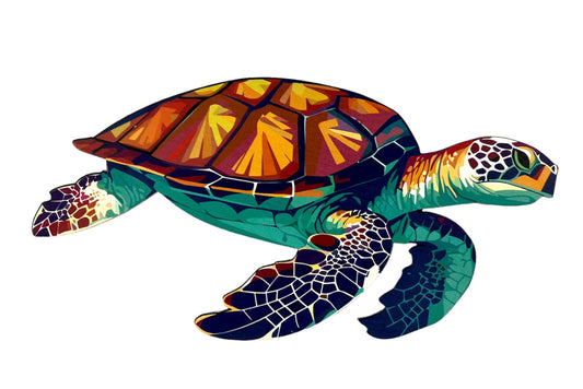 Turtle Wall Art, Sea Turtle Gifts, Wooden Sea Turtle Wall Hanging and Sign, Turtle Themed Decoration, Ocean and Beach Decor