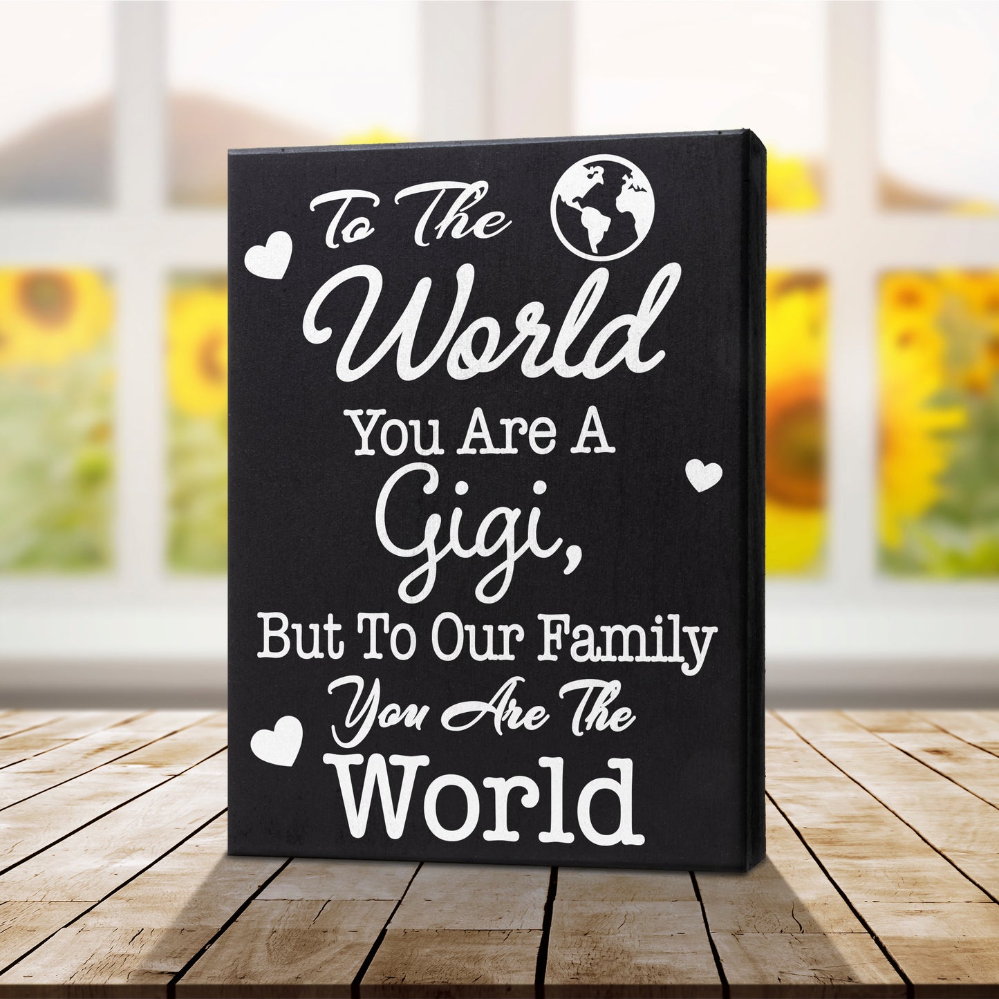 JennyGems Gigi Gift Sign Decor Plaque, Gifts for Gigi, Gigi Sayings, 6x8 Inch Wood Sign, Wall Hanging and Shelf Sign, Made in USA