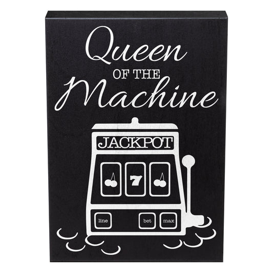 Queen of the Machine, Casino and Slot Machine Keepsake Decoration for Casino Lovers
