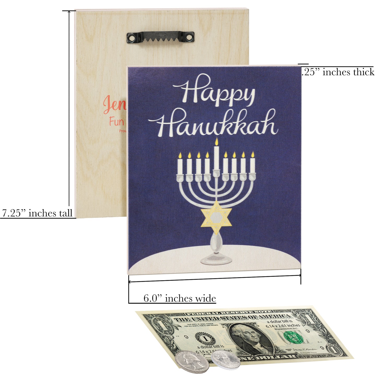 Hanukkah Decor Sign – Festive Hanukkah Party Decorations, Chanukah Gifts, Jewish Holiday Decor