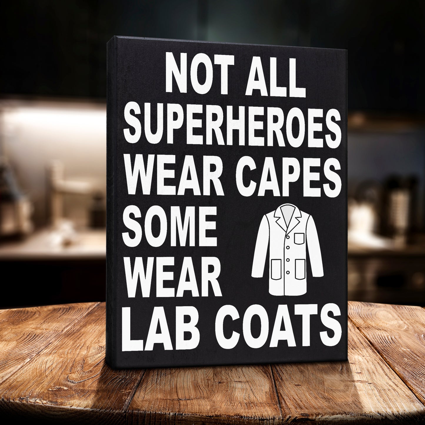JennyGems Lab Tech Gift Sign Decor Plaque, Gifts for Lab Technicians, Pharmacists, Physician Assistants, Wall Hanging and Tabletop Decoration, 8x6, Made in USA