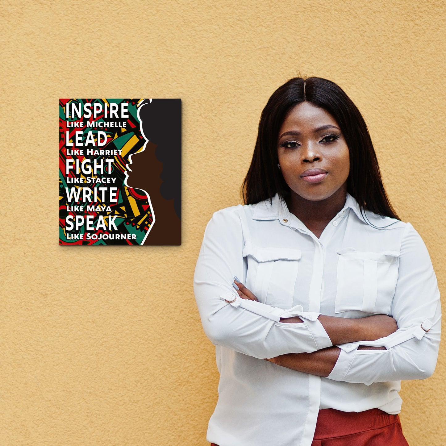 Empowering Black Women Leaders Wooden Sign
