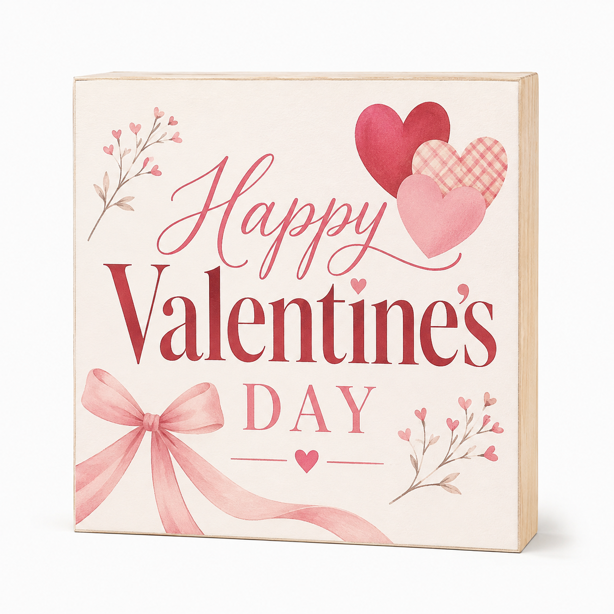 Happy Valentines Day Sign Decor Gift