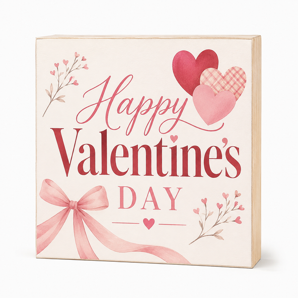 Happy Valentines Day Sign Decor Gift