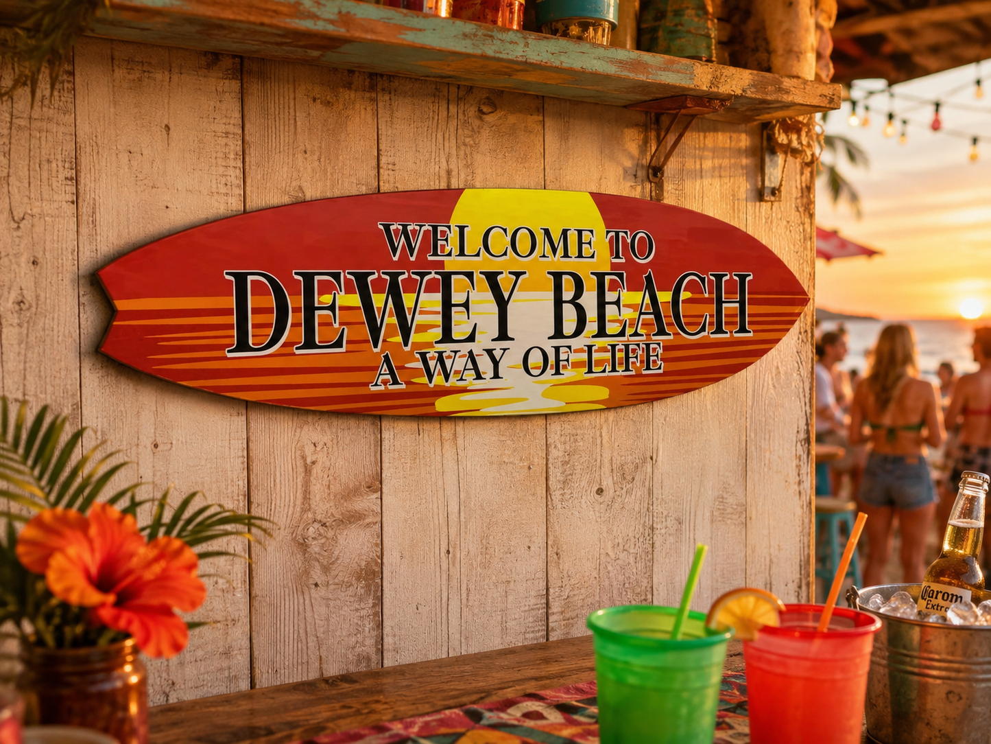 Dewey Beach Surfboard Sign