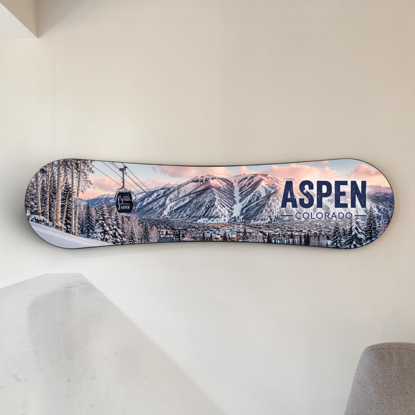 Aspen Colorado Snowboard Wall Art