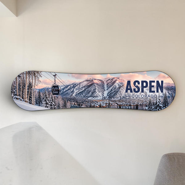 Aspen Colorado Snowboard Wall Art