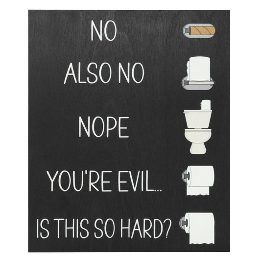 Funny Changing the Toilet Paper Sign