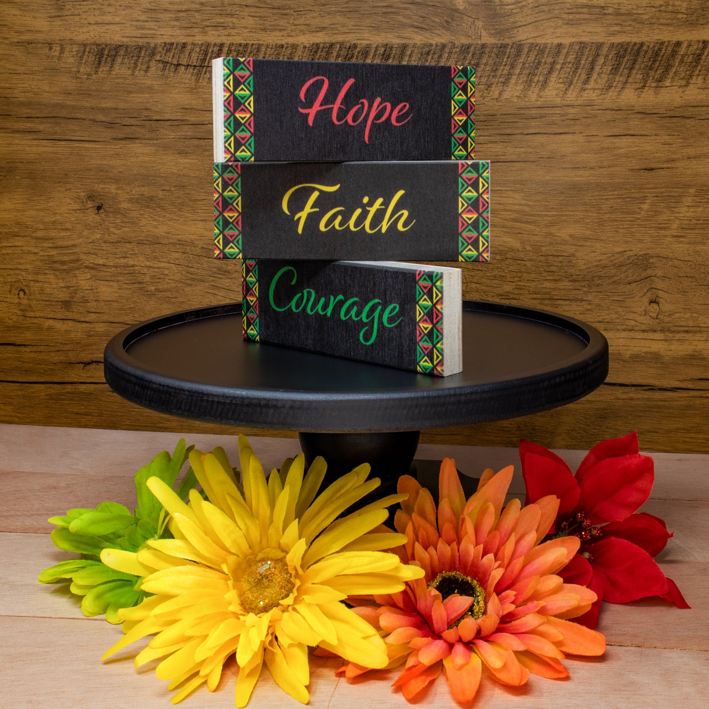 Black History Decor Blocks