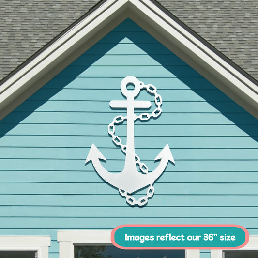 Outdoor PVC Anchor Sign, 3 Foot