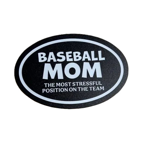 JennyGems Baseball Mom Magnet Decorative Gift, The Most Stressful Position on The Team, Gift for Baseball Mom
