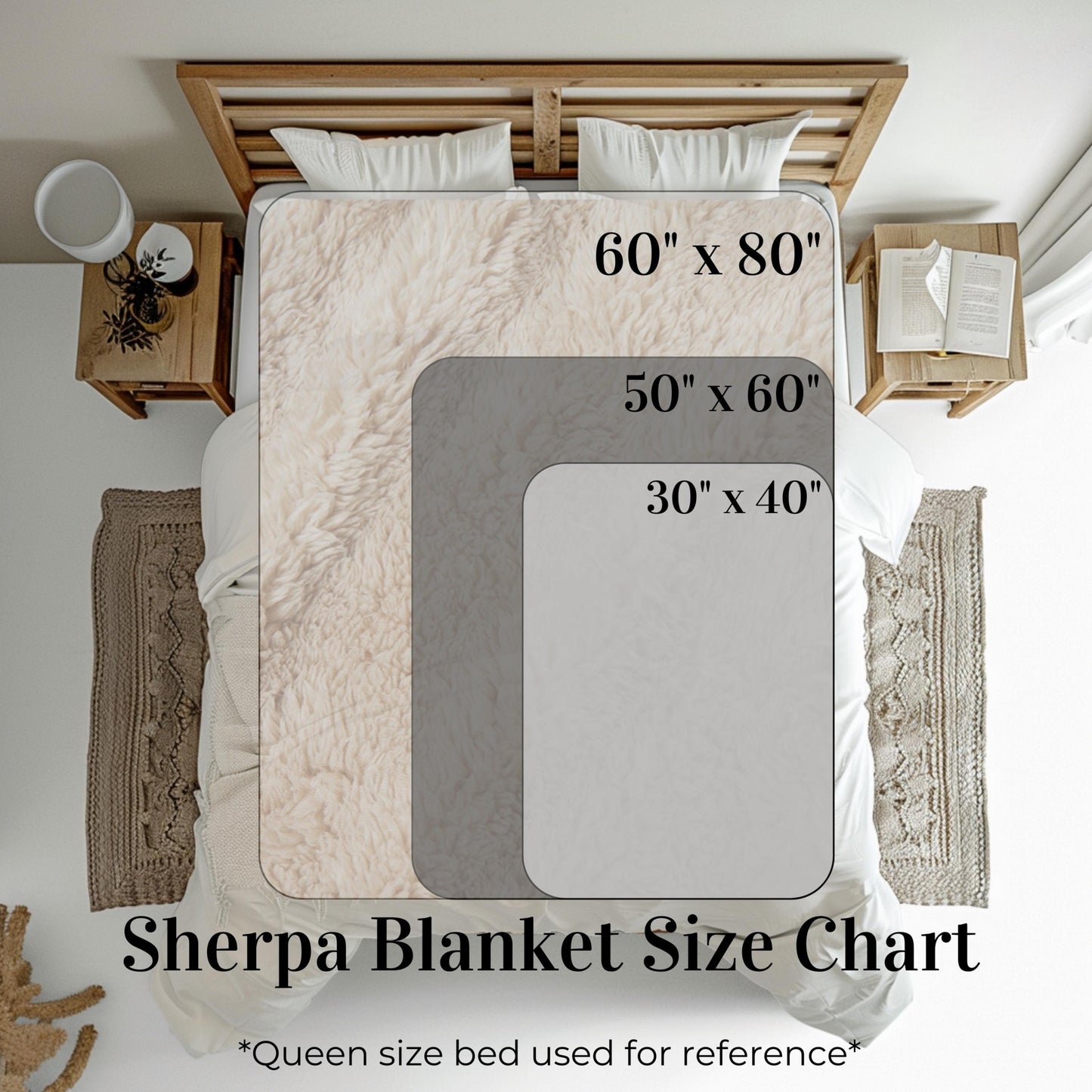 Heartfelt Grandma Sherpa Fleece Cozy Throw Blanket