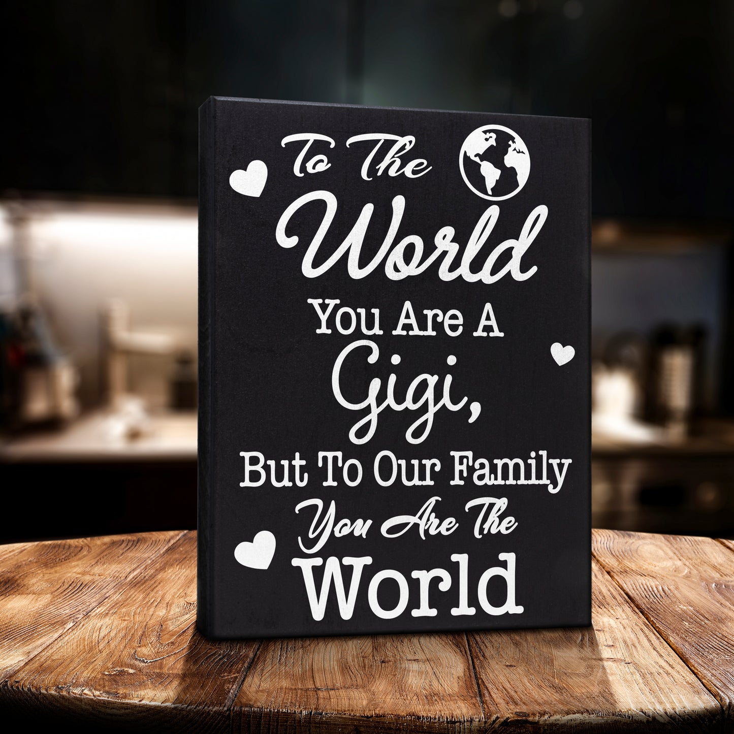 JennyGems Gigi Gift Sign Decor Plaque, Gifts for Gigi, Gigi Sayings, 6x8 Inch Wood Sign, Wall Hanging and Shelf Sign, Made in USA