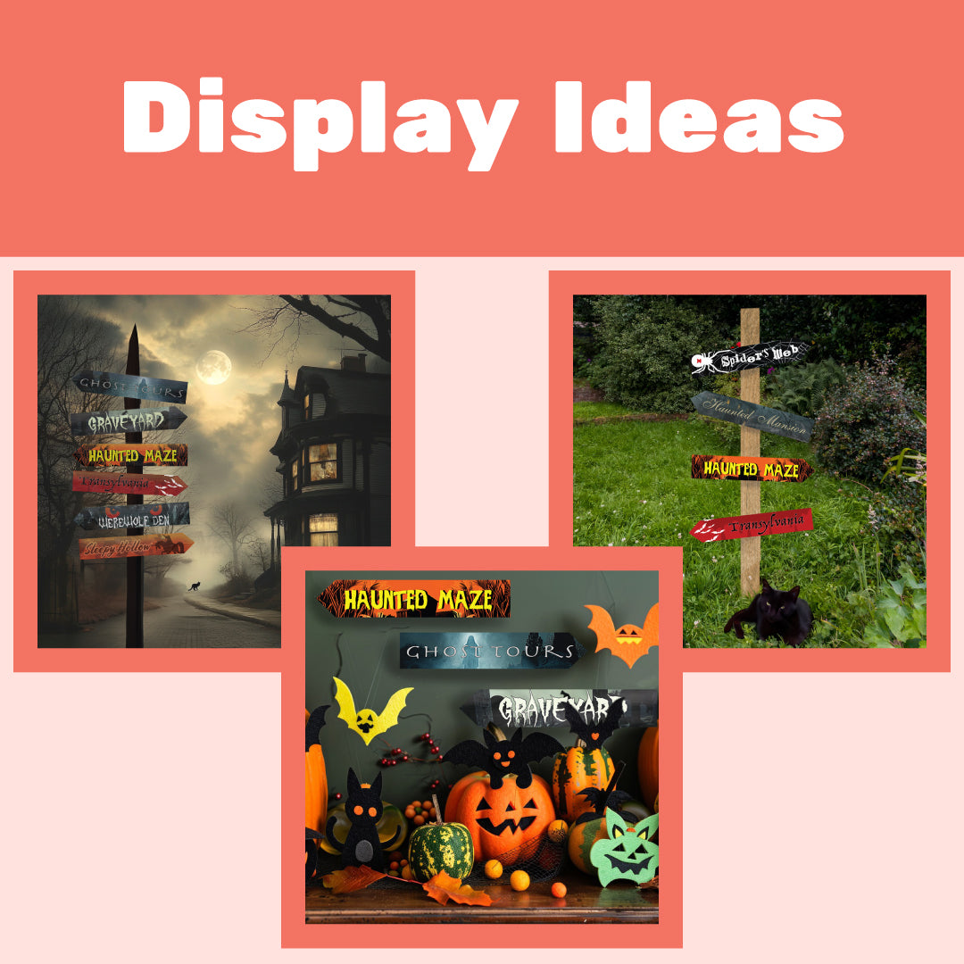 Halloween Directional Arrow Signs