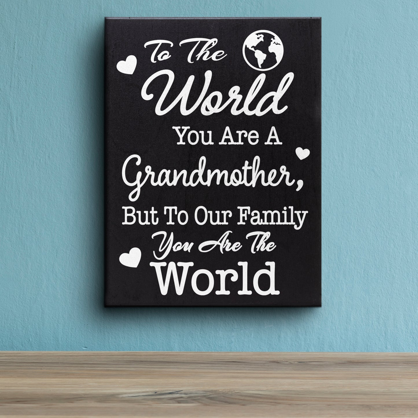 JennyGems Grandmother Sign Decor Plaque, Mother's Day Gift, 6x8 Inches, Made in USA
