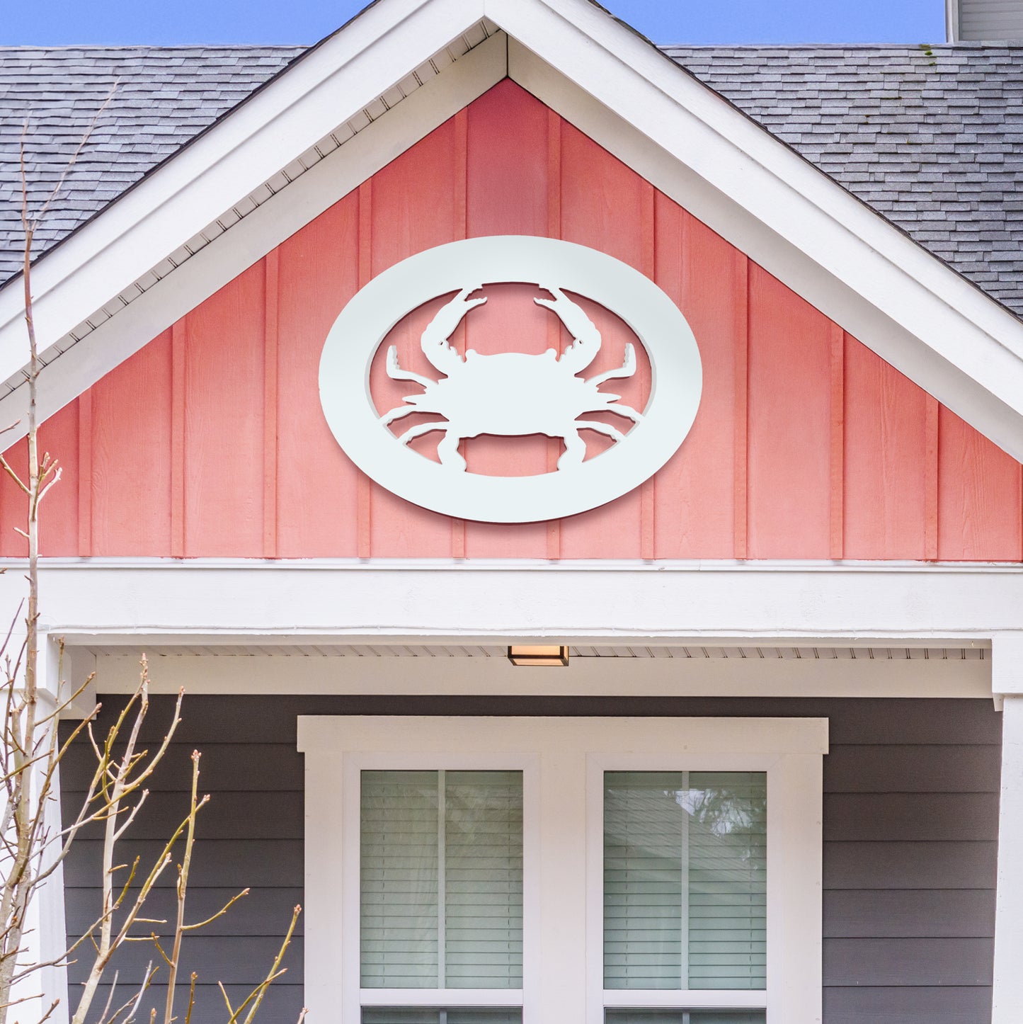Outdoor PVC Crab Wall Decor, 4 Foot