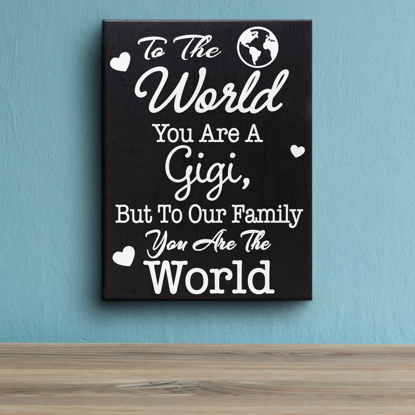 JennyGems Gigi Gift Sign Decor Plaque, Gifts for Gigi, Gigi Sayings, 6x8 Inch Wood Sign, Wall Hanging and Shelf Sign, Made in USA
