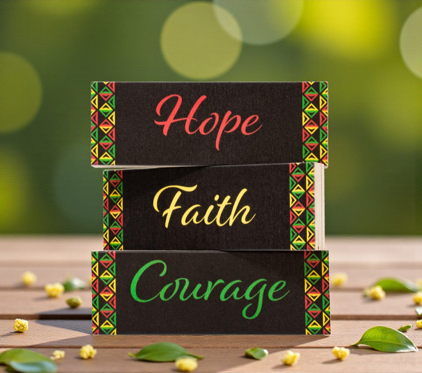 Black History Decor Blocks