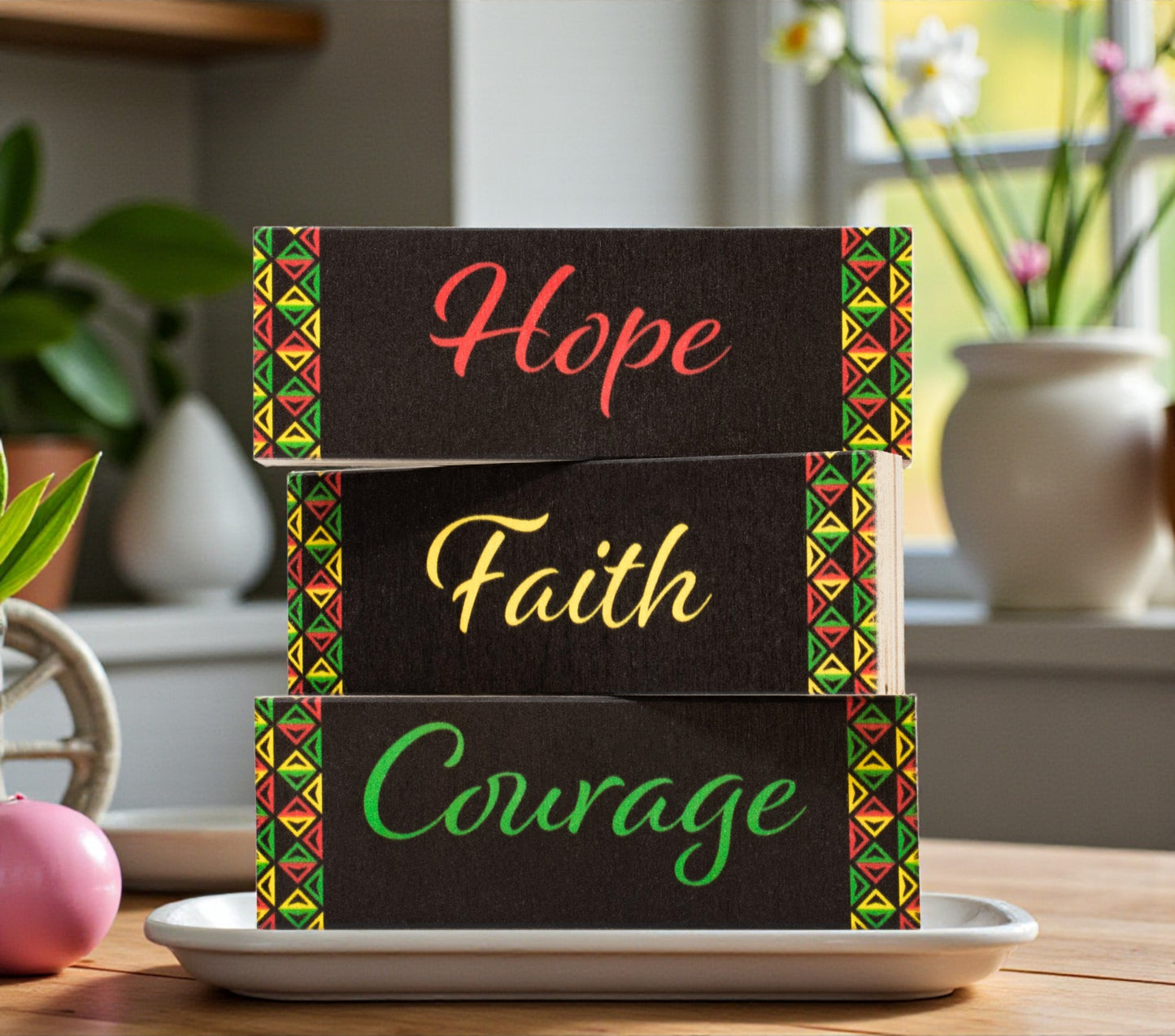 Black History Decor Blocks