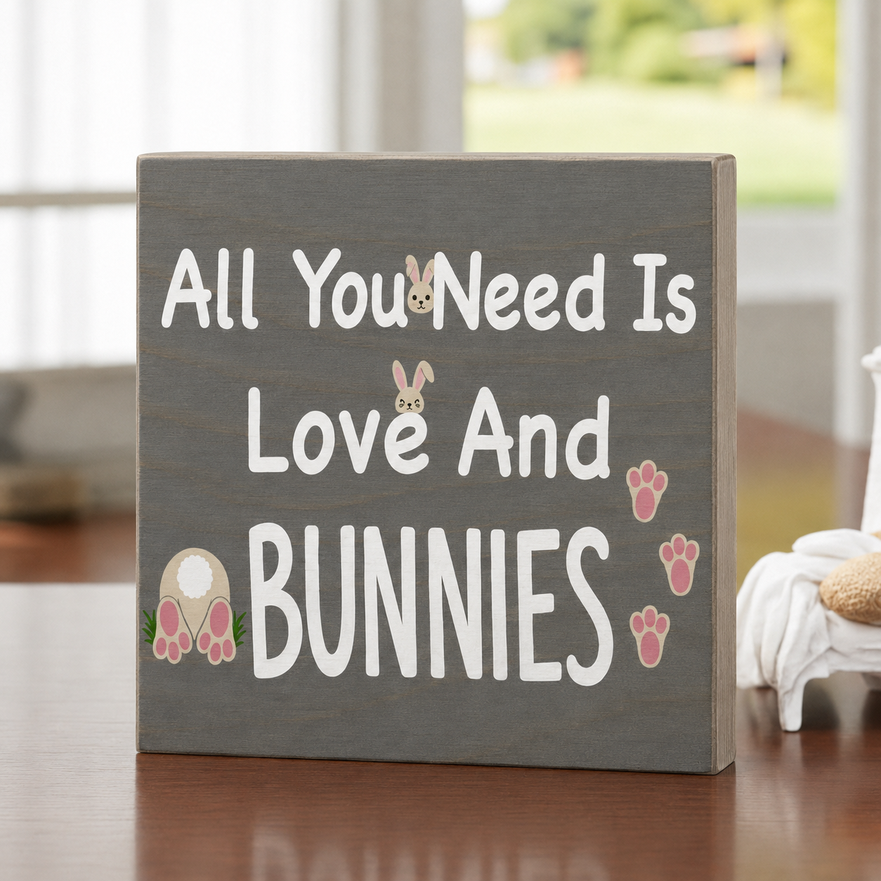 All You Need is Love and Bunnies Sign