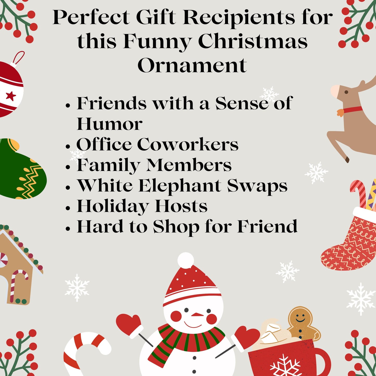 Offensive Ceramic Ornament, Funny Gag Gift for Holiday Humor - Fa la la Fuck This, Rude Christmas Ornament, Inappropriate Xmas Decoration,